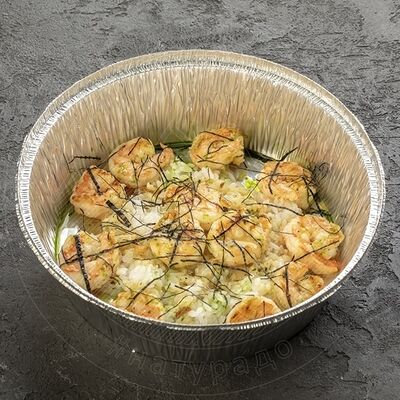 Креветки с рисом в чесночном масле в Naturado по цене 1150 ₽