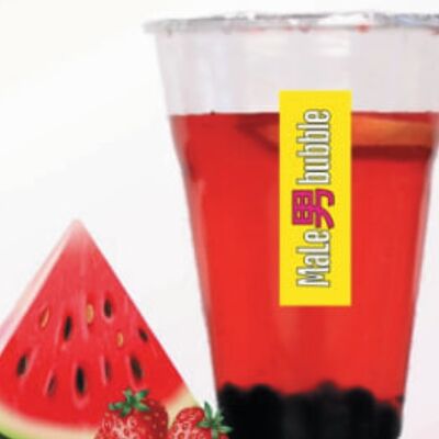 Баббл ти арбуз-клубника в Male bubble по цене 220 ₽