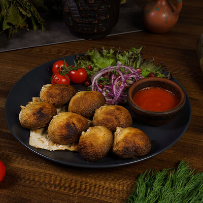 Шампиньоны на углях в Шардени по цене 400 ₽