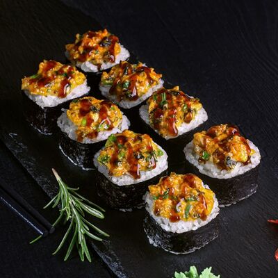Запеченный с мидиями в SUSHIBOX по цене 449 ₽