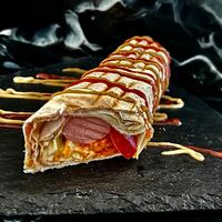 Хот-дог в лаваше в Шаурма Ам ням