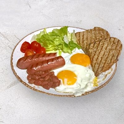 Английский завтрак с глазуньей и колбасками в Шоколадница по цене 590 ₽
