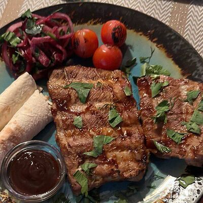 Свиные ребра в СтругановЪ по цене 950 ₽