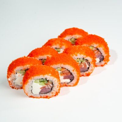 Калифорния с лососем, тунцом, сыром, огурцом (8 шт.) в ЁБИСАН по цене 1359 ₽