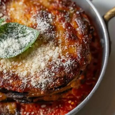 Баклажаны Пармиджано в Tin по цене 860 ₽