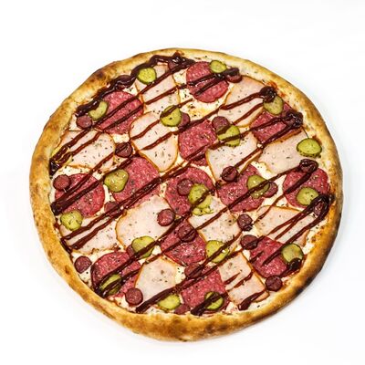 Пицца «Охотничья» 33 см в Фритюрница по цене 699 ₽