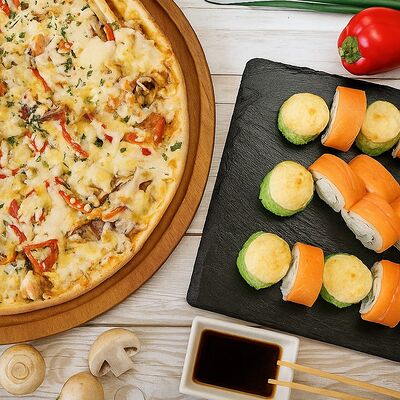 Комбо-сет Стандарт в Food74 Court Суши Пицца по цене 2210 ₽