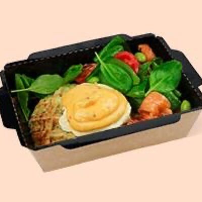 Вафля из цукини с лососем в Оттенок по цене 560 ₽