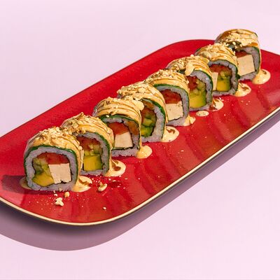 Веган ролл с тофу и шпинатом в Сушки на макушке по цене 960