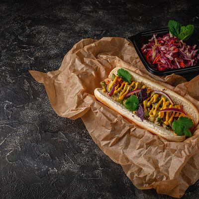 Хот-дог Бекон-карри в Шурум Бурум по цене 250 ₽