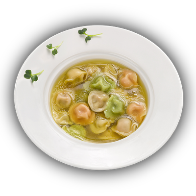 Супчик куриный с пельмешками в Пицца Пи по цене 179 ₽