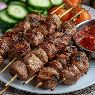 Шашлык из cвинoй шеив У Вольфовича по цене 510 ₽