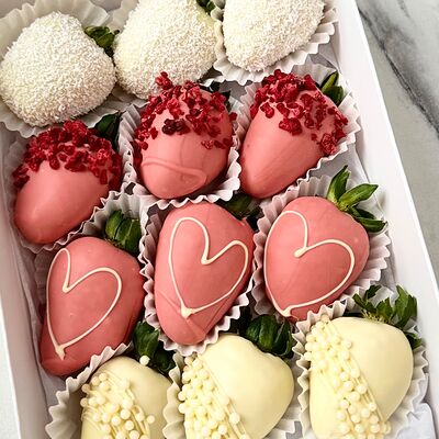 Клубника в шоколаде 12 шт. набор 01 в Libukett Либукетт по цене 2746 ₽