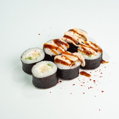 45. Малый ролл с омлетом, волокнами снежного краба и огурцомв ЁБИСАН по цене 479 ₽