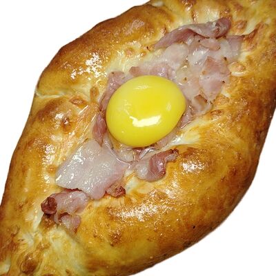 Хачапури по-аджарски с беконом в Лавр по цене 510 ₽