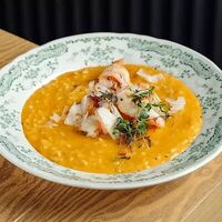 Ризотто с тыквой и креветками в Мона