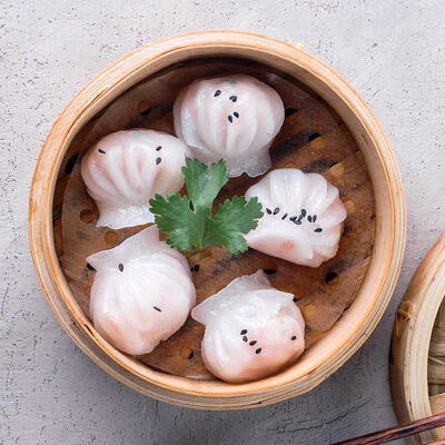 Паровые вонтоны с тигровыми креветками в BonoBo по цене 830 ₽