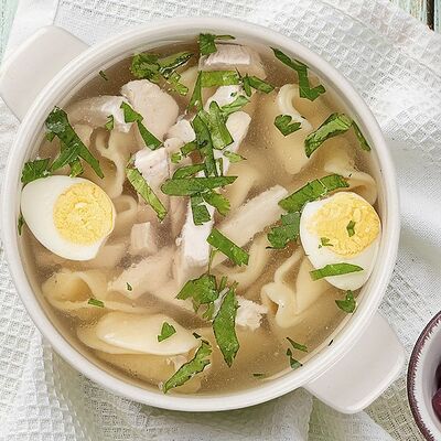 Куриный бульон с хинкал в Кавказ по цене 420 ₽