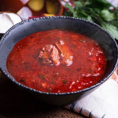 Борщ в Кафе кавказской кухни Хурма по цене 370 ₽