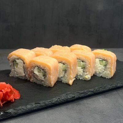 Ролл Филадельфия с копченым лососем в Лось Лосось по цене 835 ₽
