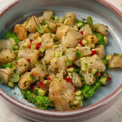 Гребешки в соусе ткемали в Sesilia по цене 980