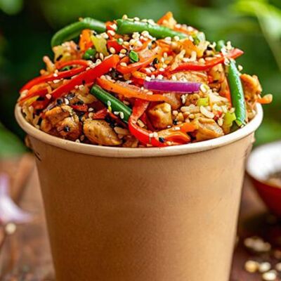 Рис с курицей в ПиЦЦунда Море начинки по цене 360 ₽