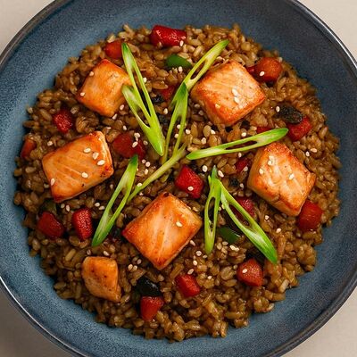 Тяхан с лососем в Мисо-Мисо по цене 585 ₽