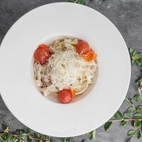 Феттуччине с курицей и грибами в Асгард