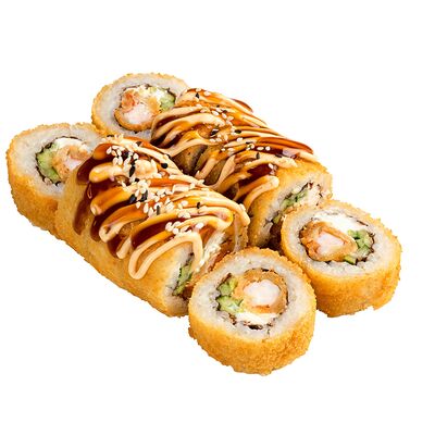 Горячий с креветкой в Maxi Rolls по цене 510 ₽