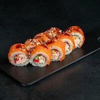 Форель с крабом в Sushi Yoshitake Omakase