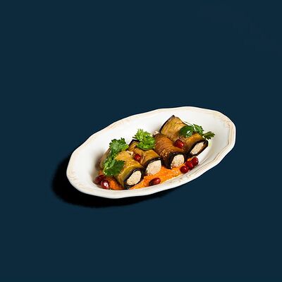 Пхали бадриджани с соусом мухаммара в Дареджани по цене 3200 ₸