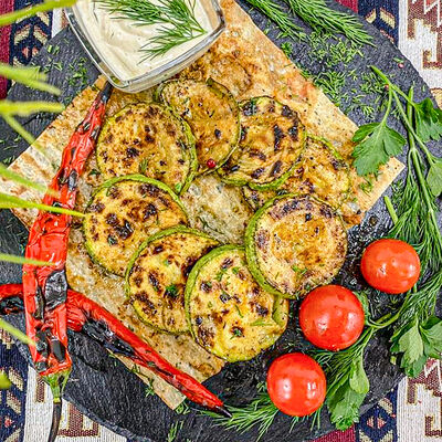 Кабачки на мангале в Хочу мясо по цене 260 ₽