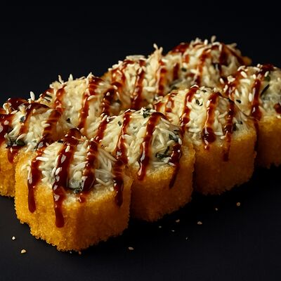 Жареный ролл Цезарь в Гастробар ЖАРА по цене 430 ₽