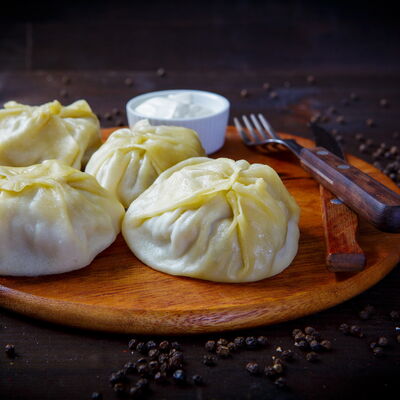 Манты с телятиной в Гриль Ру по цене 300