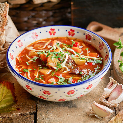 Мясной деревенский суп в Сыроварня по цене 450