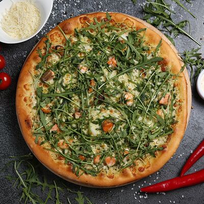 Пицца с морепродуктами в Pasta & Pizza по цене 950 ₽