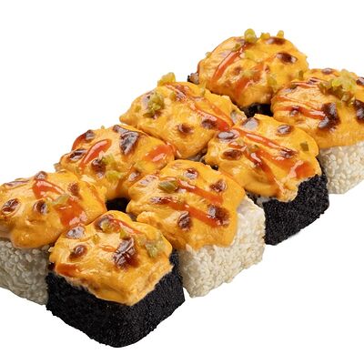 Спайси-ролл с кальмаром в Кушай мясо по цене 450 ₽