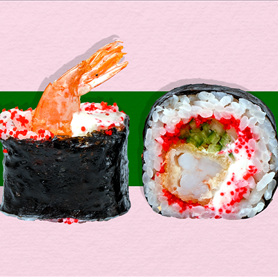 Темпура с креветкой в Rolls & Bowls по цене 410 ₽