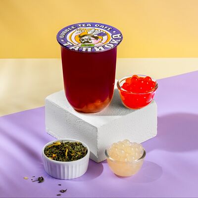 Бабл ти Гранат-маракуйя в Тапиока bubble tea cafe по цене 409 ₽