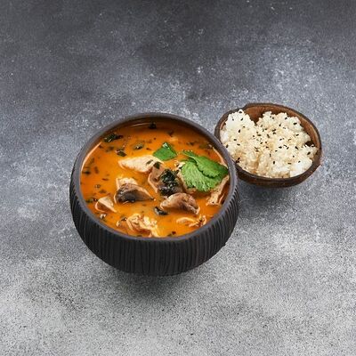 Суп Том ям с курицей в 1st Gallery Lounge по цене 698 ₽