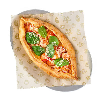 Пиде с креветками в Каспийка по цене 550 ₽