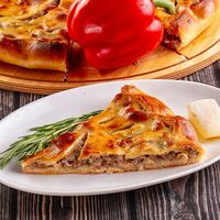 Пирог с говядиной, сыром и болгарским перцем в Осетинские Пироги