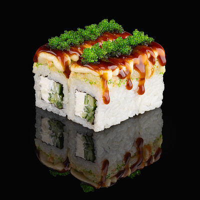 Запеченный с гребешком, лососем и сыром в Мой сосед Tsukiji по цене 1500 ₽