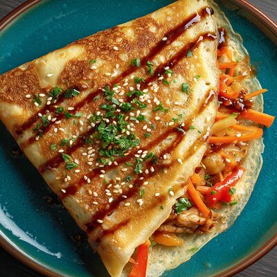 Блин Терияки (с курицей) в Mистер Блин по цене 455 ₽