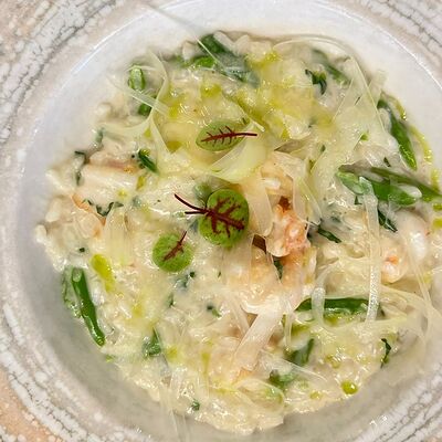 Ризотто с креветками и спаржей в Only Wine по цене 1090 ₽