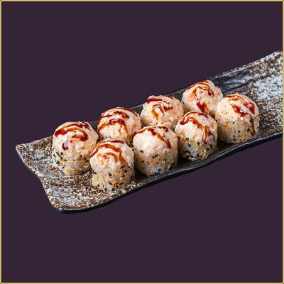 Ролл Гребешок с креветкой в Happy Fish Premium по цене 660 ₽