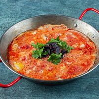 Яичница с помидорами по-кавказскив Наш двор