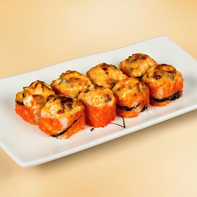 Огонек, запеченный ролл в SunRice по цене 590 ₽