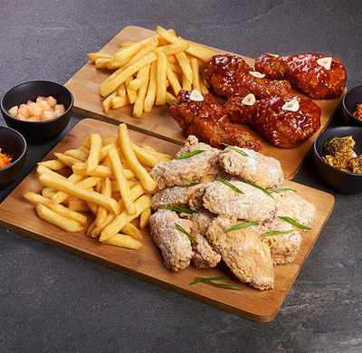 Комбо для двоих Большой Ножки и крылья в Kannam Chicken по цене 1349