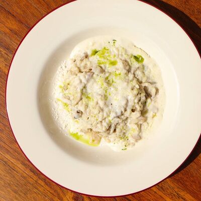 Ризотто с грибами и муссом из пармезана в Пинки Бандински по цене 32 р.